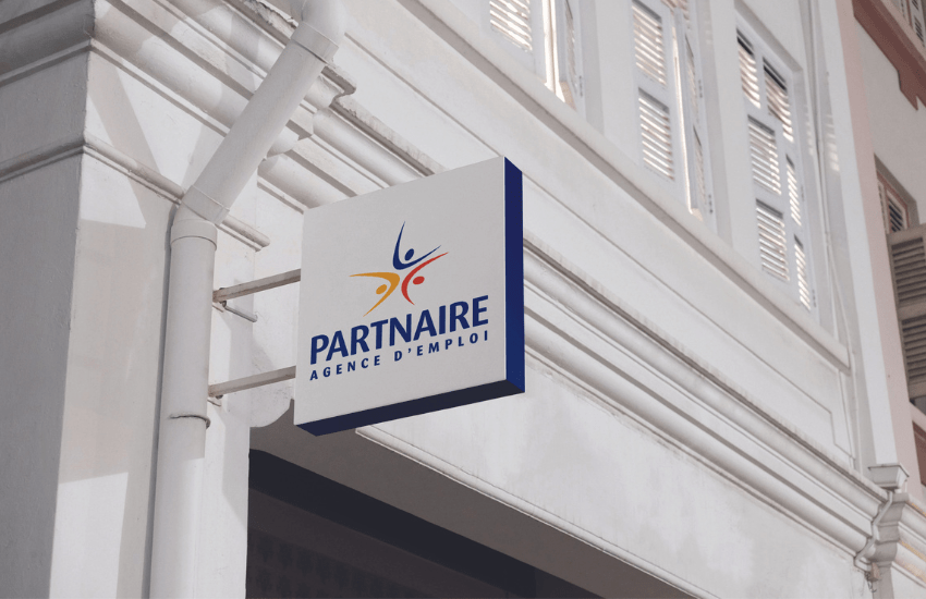 Photo d'une enseigne drapeau
